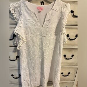 GUC Lilly Pulitzer White Eyelet Dress XS